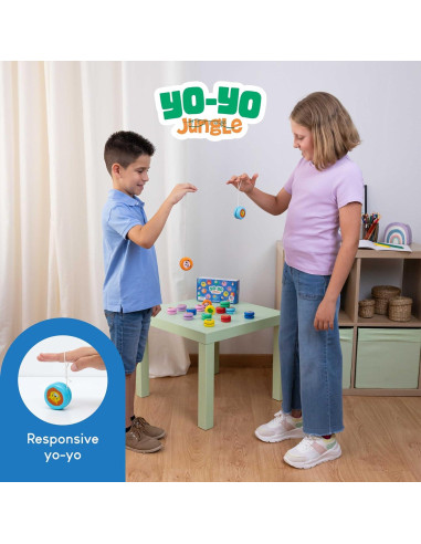 Paquete 16 Yo-Yos de Madera Selva Bonnyco para Niños