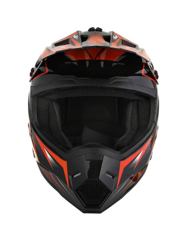 Casco de Motocross 1Storm HF801 Naranja Bluetooth Adulto