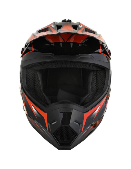 Casco de Motocross 1Storm HF801 Naranja Bluetooth Adulto Casco de Motocross 1Storm HF801 Naranja Bluetooth Adulto