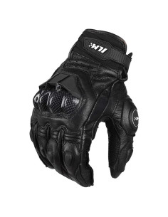Guantes de motocicleta ILM GRC01 de cuero transpirables