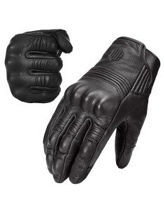 Guantes de Motocicleta ILM DN01 Cuero de Cabra Talla XXL
