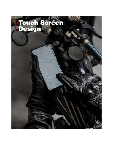 Guantes de Moto BORLENI AXE02 Impermeables Talla Grande