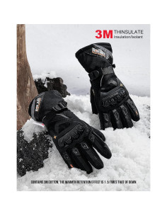 Guantes de Motocicleta IRON JIA'S Invierno Impermeables Táctiles 2