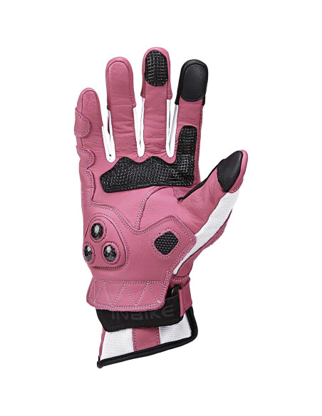 Guantes de motocicleta INBIKE con nudillos duros rosa pequeño