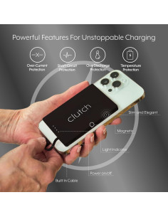 Cargador Portátil Clutch Pro 5000mAh para iPhone Negro 2