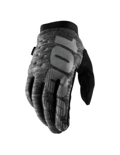 Guantes de Motocross 100% Brisker X-Large Grises Térmicos