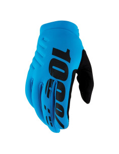 Guantes de Motocross 100% Brisker Turquesa Térmicos XXL