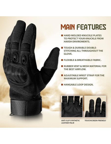 Guantes de Motocicleta DXM SPORTS DS47GLOVAD Táctiles y Resistentes