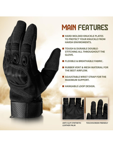 Guantes de Motocicleta DXM SPORTS DS47GLOVAD Táctiles