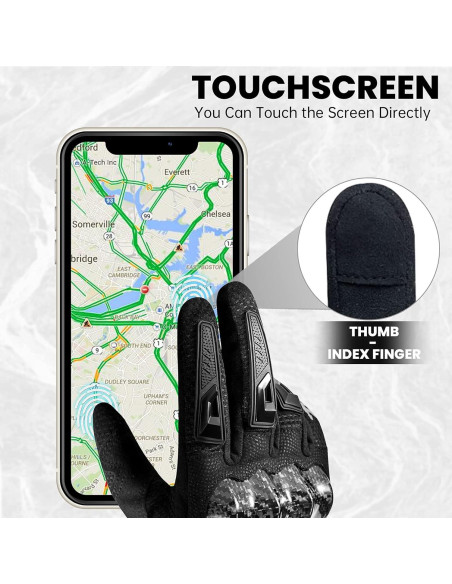 Guantes de Motocicleta MADBIKE MD66 Transpirables Talla XL