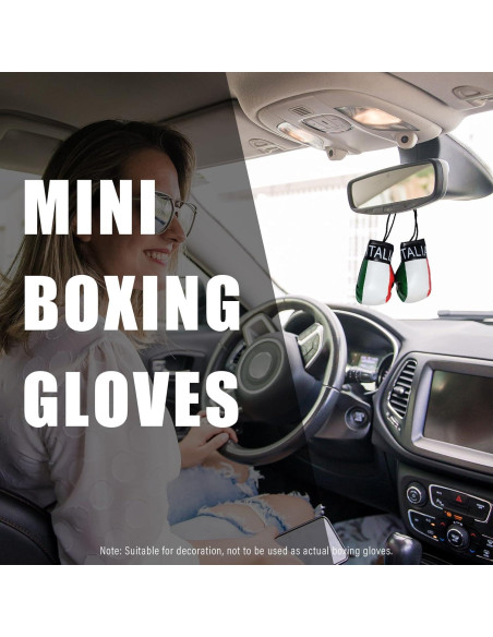 Guantes de Boxeo Mini Kewucn para Espejo de Coche Italia