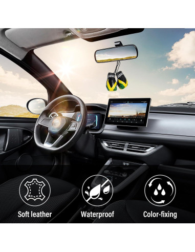 Guantes de Boxeo Mini Kewucn para Espejo de Coche Jamaica