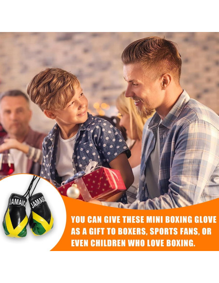 Guantes de Boxeo Mini Kewucn para Espejo de Coche Jamaica
