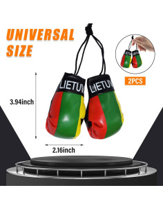 Guantes de Boxeo Mini Kewucn para Espejo de Coche PVC 2