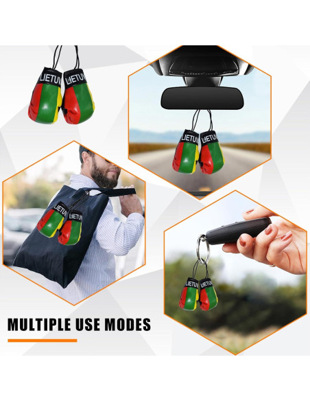 Guantes de Boxeo Mini Kewucn para Espejo de Coche PVC