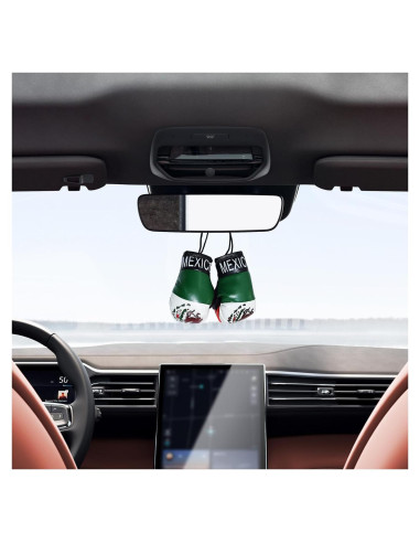 Guantes de Boxeo Mini Kewucn para Espejo de Auto Decorativos