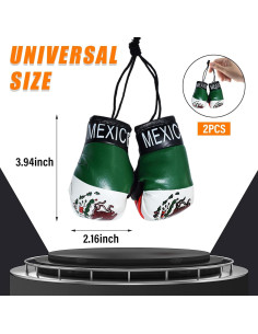 Guantes de Boxeo Mini Kewucn para Espejo de Auto Decorativos 2