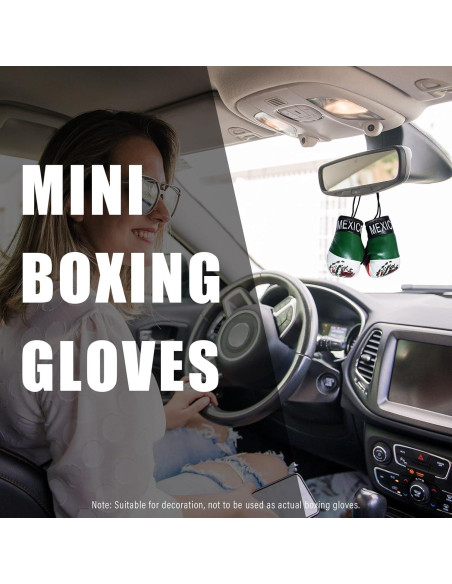 Guantes de Boxeo Mini Kewucn para Espejo de Auto Decorativos