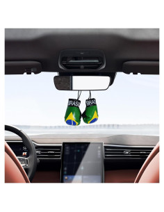 Guantes de Boxeo Mini Kewucn para Espejo de Coche Brasil