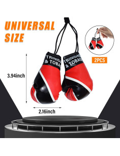 Guantes de Boxeo Mini Kewucn para Espejo de Coche PVC 2