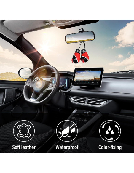 Guantes de Boxeo Mini Kewucn para Espejo de Coche PVC