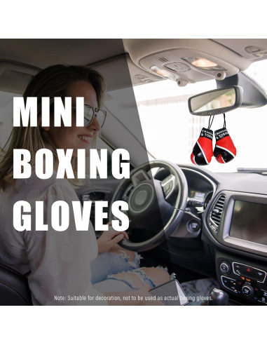 Guantes de Boxeo Mini Kewucn para Espejo de Coche PVC