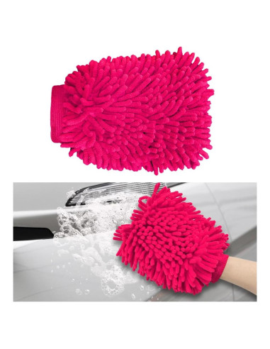 Guantes de Limpieza Gasedin para Autos Chenille Rosa