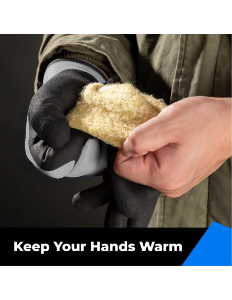 Guantes Impermeables Toolant Térmicos para Invierno Gris S