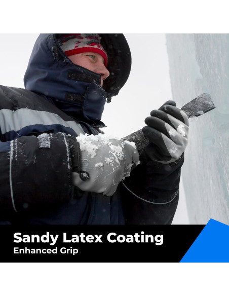 Guantes Impermeables Toolant Térmicos para Invierno Gris S