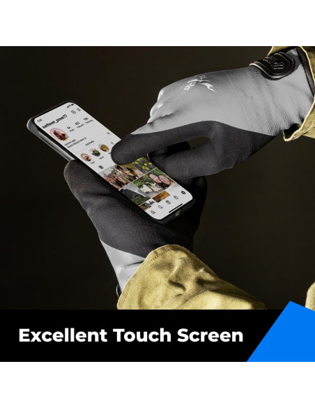 Guantes Impermeables Toolant Térmicos para Invierno Gris S
