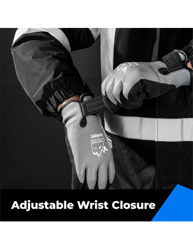 Guantes Impermeables Toolant Térmicos para Invierno Gris S