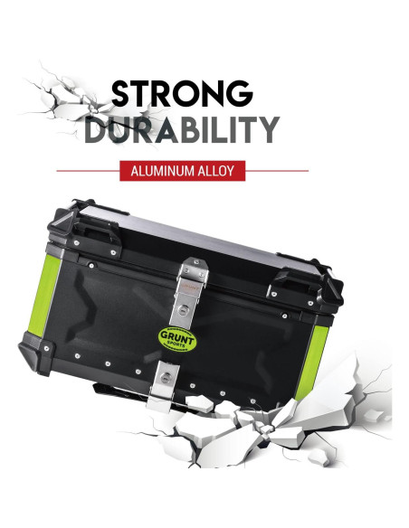 Caja de Cola de Motocicleta Letusto 45L Aluminio Impermeable