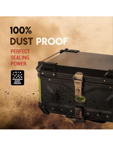 Caja de Cola de Motocicleta Letusto 65L Aluminio Impermeable