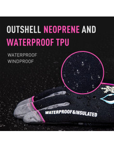 Guantes de Trabajo Impermeables Handlandy Térmicos Rosa 2