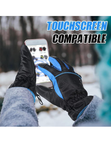 Guantes de Trabajo Invierno HANDLANDY Impermeables Talla XL