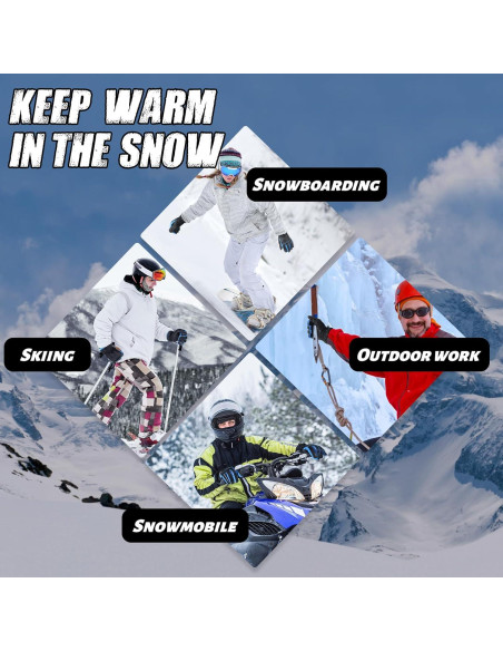 Guantes de Trabajo Invierno HANDLANDY Impermeables Talla XL