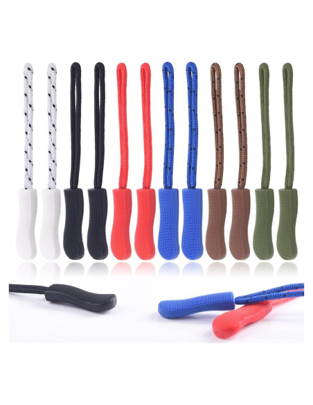 CooBigo 12 Tiradores de Cremallera Color Oscuro - Reemplazo