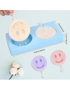 Juego de Moldes de Silicona para Paletas Aokinle 2 Cavidades 2