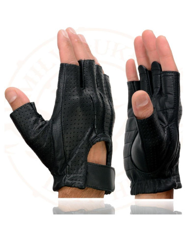Guantes de Cuero sin Dedos Milwaukee SH357 para Hombre