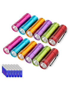 Linternas LED Mini KunHe 12 Paquete Aluminio Baterías Incluidas