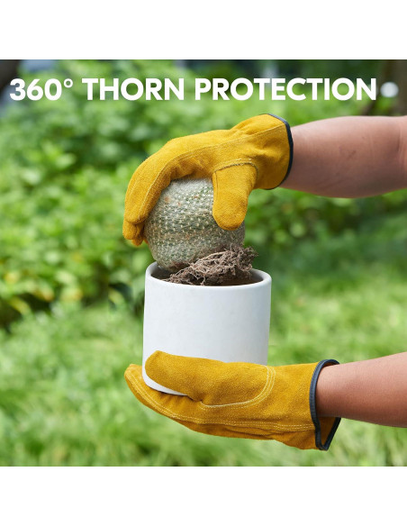 Guantes de Trabajo Vgo Cuero Vacuno Medianos Dorados