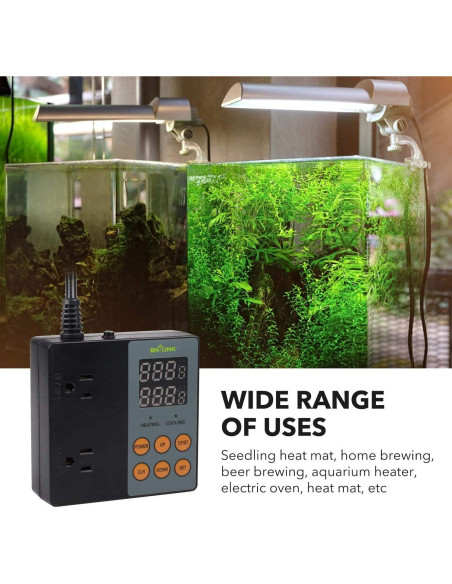 Controlador Digital de Temperatura BN-LINK T9 15A 1875W