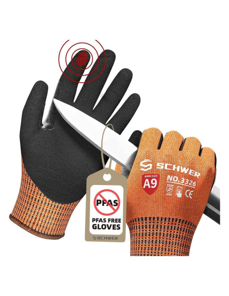 Guantes Schwer ProGuard A9 XL Naranja Antideslizantes Guantes Schwer ProGuard A9 XL Naranja Antideslizantes
