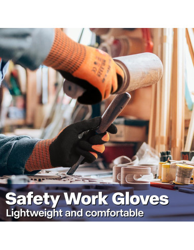 Guantes Schwer ProGuard A9 XL Naranja Antideslizantes