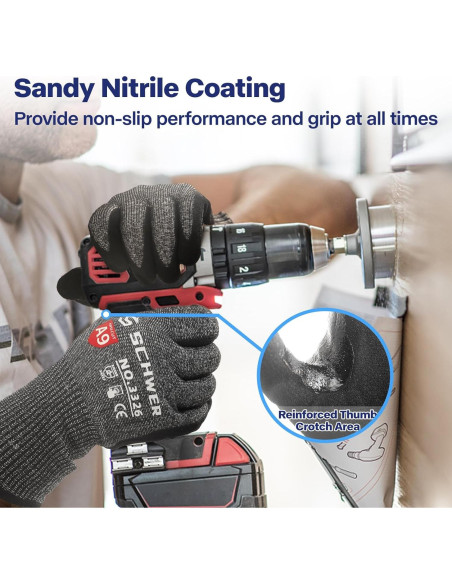 Guantes Schwer ProGuard PR3326 A9 Antideslizantes XXL