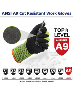 Guantes de trabajo Schwer ProGuard PR3326 amarillos A9 2