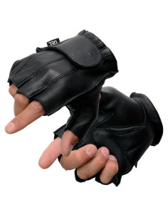 Guantes de Motocicleta Milwaukee Leather SH850 Cuero Negro X-Pequeño