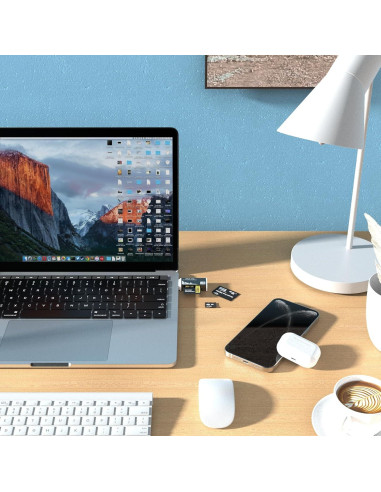 Lector de Tarjetas 4 en 1 Wansurs USB Negro - SD, Micro SD, MS Duo