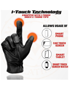 Guantes de Conducción de Cuero Milwaukee Leather MG7770 - Pequeño 2