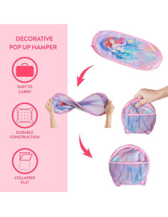 Cesta Plegable Idea Nuova La Sirenita 54L Asas Duraderas 2